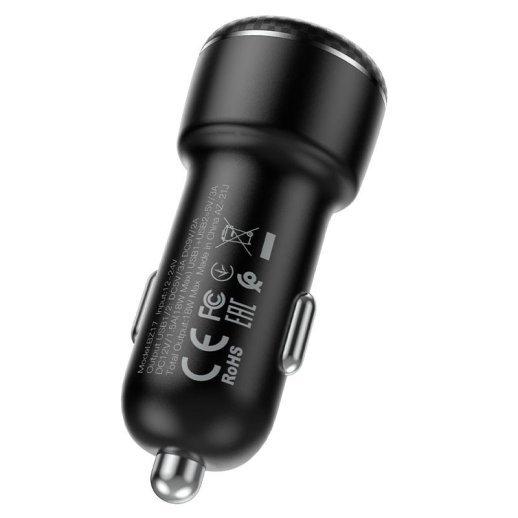 Автомобільний зарядний пристрій BOROFONE BZ17 Core dual port QC3.0 car charger