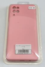 Чохол Silicone Case for Samsung A12 No Logo Pink