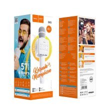 Мікрофон караоке HOCO BK5 CANTANDO, бiлий