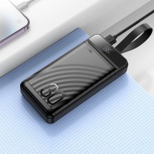 Power Bank HOCO J123B Element 30000 mAh 22.5W+PD20W fully compatible with digital display, чорний