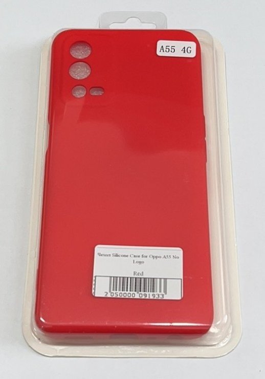 Чохол Silicone Case for Oppo A55 No Logo Pink