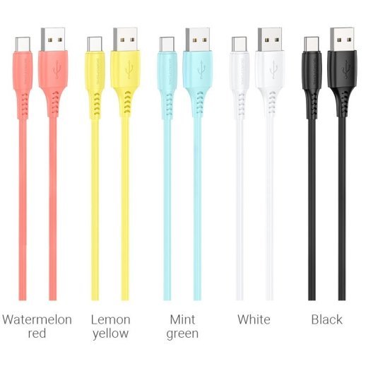 USB кабель BOROFONE BX40 charging data USB - Type-C (банка 30 шт.)