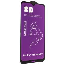 Защитное стекло для телефона 8D MIRROR XIAOMI Redmi Note 8T 2019 ЧЁРНО-СИНИЙ