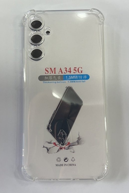 Case Clear ShockProof for Samsung A34 Прозорий