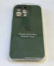Чехол Silicone Case Copy Apple iPhone 15 Pro Max Square Army Green, 18