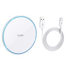 Бездротовий зарядний пристрій HOCO CW6 Pro Easy 15w БIЛИЙ