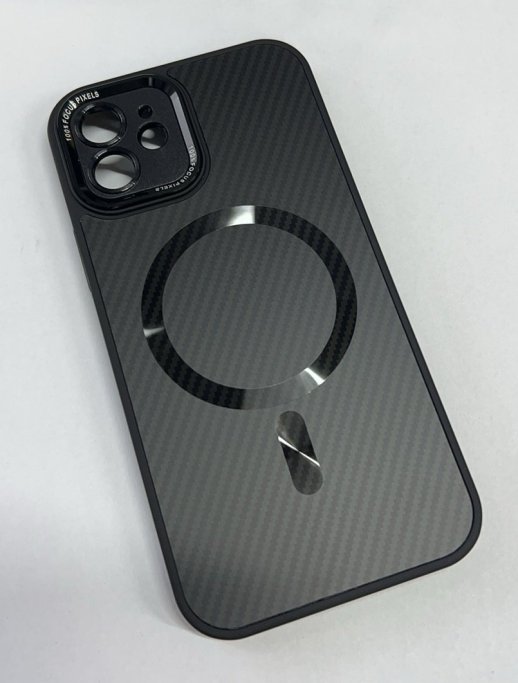 Case Carbone Shield Magsafe  for Apple Iphone 12 Black