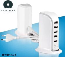 Мережевий зарядний пристрій WUW C24 5 PORTS (12)