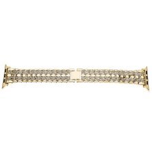 Ремінець металевий для годинника APPLE WATCH 38MM / 40MM / 41MM стрази 7 line / 4 rhinestones № 88