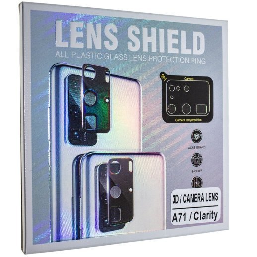 Захисне скло для камери 3D LENS SHIELD SAMSUNG A715 Galaxy A71 2020 чорний