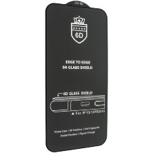 Захисне скло 6D для APPLE iPhone 14 6,1" ЧОРНИЙ