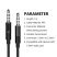 AUX КАБЕЛЬ Denmen DX01 jack 3.5мм 1M