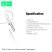 AUX КАБЕЛЬ Denmen DX01 jack 3.5мм 1M