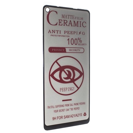 CERAMICS FILM PRIVACY МАТОВЕ SAMSUNG A217 Galaxy A21S (2020) ЧОРНИЙ