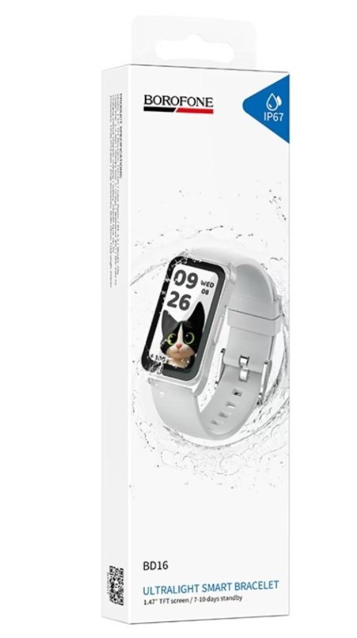 Смарт-годинник Borofone BD16 Smart Sports Watch (Call Version), сталевий