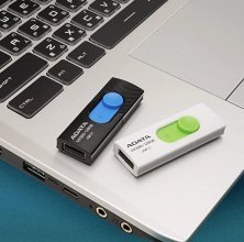 USB флеш 32Gb A-DATA UV320 USB 3.2 BLACK/BLUE