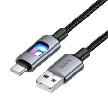USB кабель HOCO U144 USB to Type-C, 27 Вт PD, длина 1,2 м, чёрный