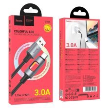 USB кабель HOCO U144 USB to Type-C, 27 Вт PD, длина 1,2 м, чёрный