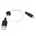 USB кабель HOCO X21 PLUS SILICONE USB - micro USB 0,25м БIЛИЙ