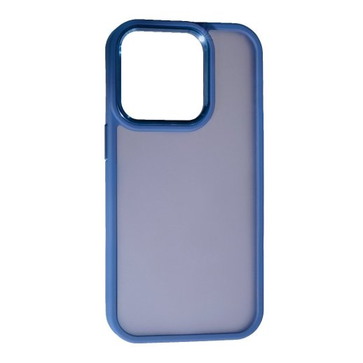 Чохол Matte Metal Buttons для Apple iPhone 14 Pro Gray Lavender