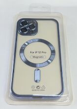 Case Magsafe With Frame for Apple Iphone 12 Pro Light Blue