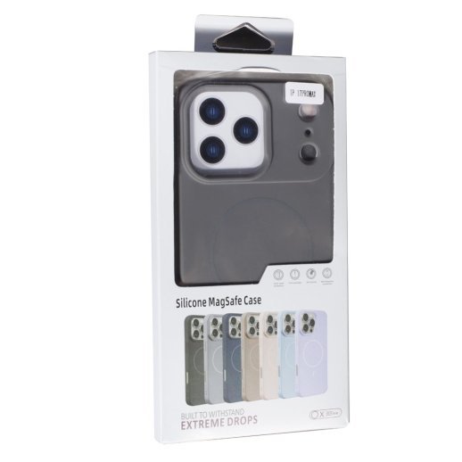 Силіконовий чохолНакладка Color (With Magnit) для Apple iPhone 17 Pro Max Grey