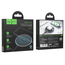 Бездротовий зарядний пристрій HOCO CW6 Pro Ultra-Thin Wireless Fast Charger 15W, чорний