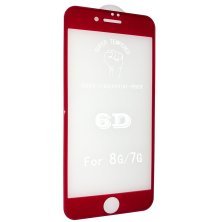 Захисне скло 6D ORIGINAL для APPLE IPHONE 7 | 8 ЧЕРВОНИЙ