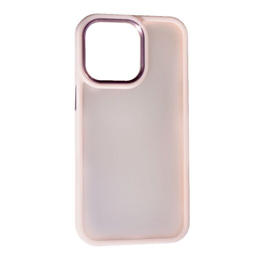Накладка Matte Metal Buttons для Apple iPhone 13 Pro Max Pink Sand