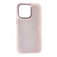 Накладка Matte Metal Buttons для Apple iPhone 13 Pro Max Pink Sand