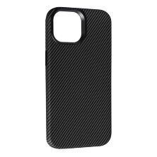 Накладка Leather Carbon With Magnetic для Apple iPhone 15 Black