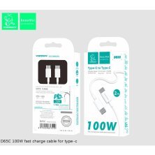 Кабель USB-C Denmen D65C Type-C - Type-C (100W) 2 метри
