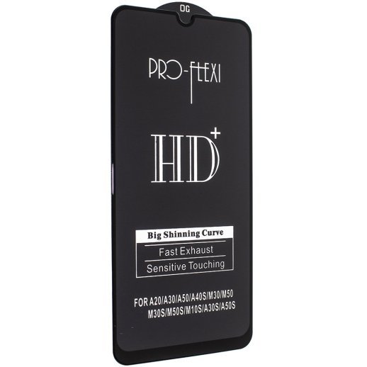 Захисне скло PRO-FLEXI HD+ SAMSUNG M30 | A20 | A30 | A50 | A40S | M50 | M30S | M50S | M10S ЧОРНИЙ