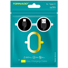 USB Cable TORNADO TX11 Type-C 2.4A/1m Black