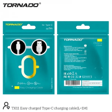 USB Cable TORNADO TX11 Type-C 2.4A/1m Black