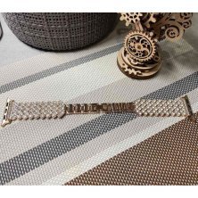 Ремінець металевий стрази rhinestones APPLE WATCH 42/44/45 MM №3