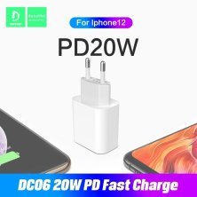 Мережевий зарядний пристрій DENMEN DC06 3.6A USB-C PD 20W