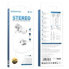 Дротові навушники BOROFONE BM62, сталевий