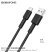 USB кабель BOROFONE BX31 Soft silicone charging data USB - Type-C, ЧОРНИЙ
