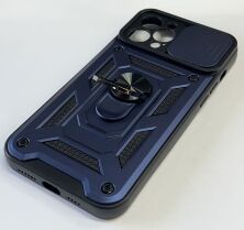 Armor Case With Curtain for Apple Iphone 12 Pro Max 6,7 Dark Blue