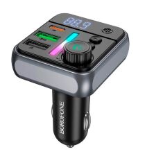 FM Модулятор BOROFONE BC50 38W TYPE-C PD 20W + USB QC3.0 18W Bluetooth / гучномовець