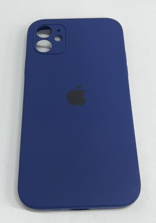 Чохол Silicone Case Copy Apple iPhone 11 Square Navy Blue, 39