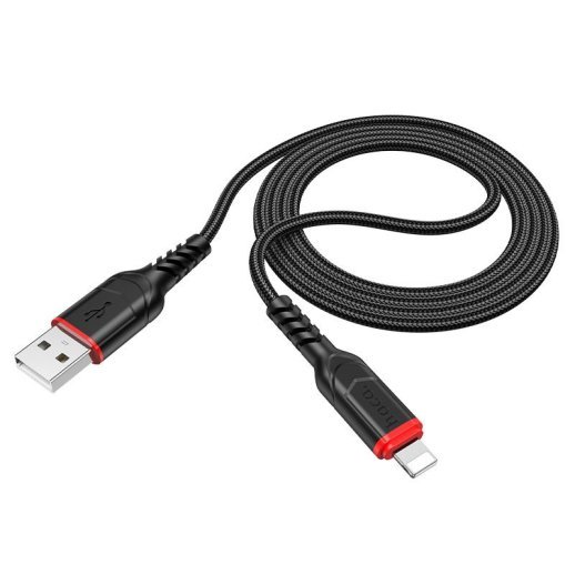 USB кабель HOCO X59 USB - Lightning 1 MЕТР ЧОРНИЙ