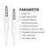 AUX КАБЕЛЬ Denmen DX02 jack 3.5мм 2M