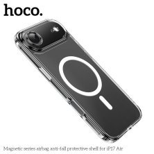 Силіконова накладка HOCO протиударна з MagSafe для APPLE iPhone 17 AIR, прозора
