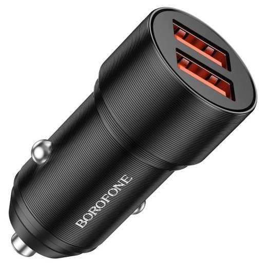 Автомобільний зарядний пристрій BOROFONE BZ19 Wisdom dual port car charger