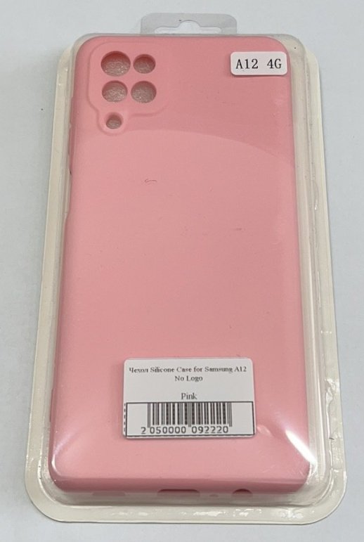 Чохол Silicone Case for Samsung A12 No Logo White