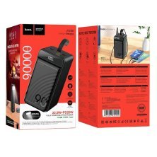 Power Bank HOCO J123D Element 22.5W+PD20W fully compatible power bank with digital display 90000 mAh чорний
