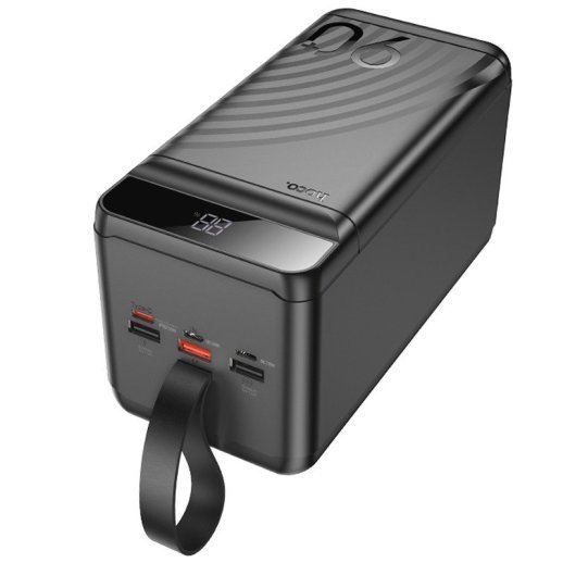 Power Bank HOCO J123D Element 22.5W+PD20W fully compatible power bank with digital display 90000 mAh чорний