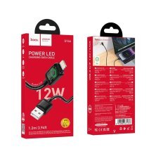 USB кабель HOCO U146 USB - Lightning, 1,2 м, чорний